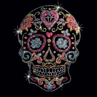 Swirly Cheeks Sugar Skull 